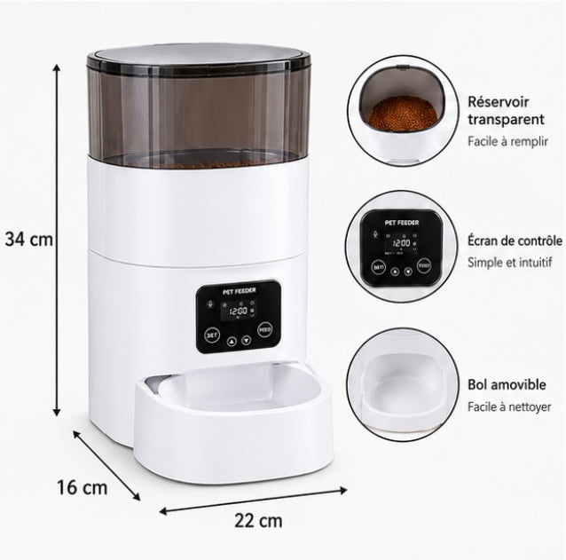 Distributeur automatique de croquettes