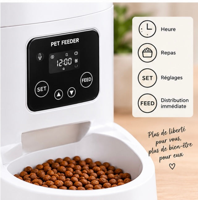 Distributeur automatique de croquettes
